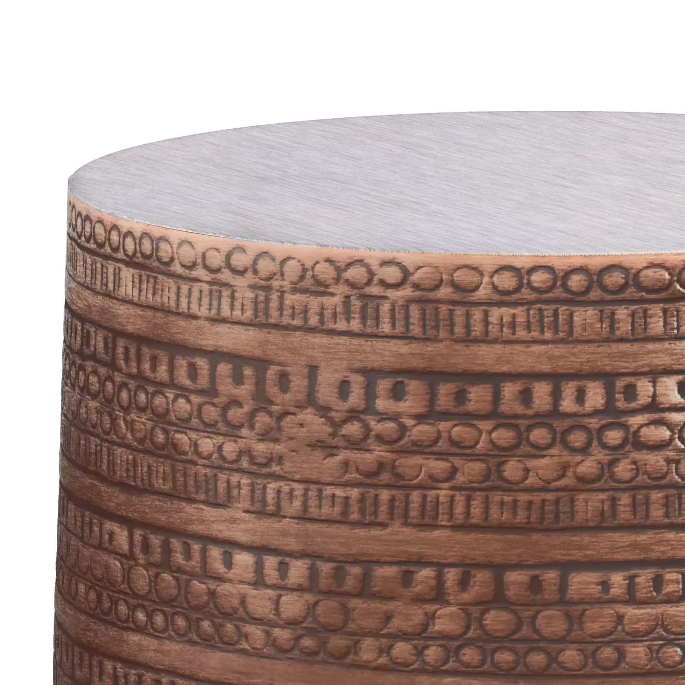 Johnsen - Handcrafted Large Metal Accent Table by Unique Piece Furniture