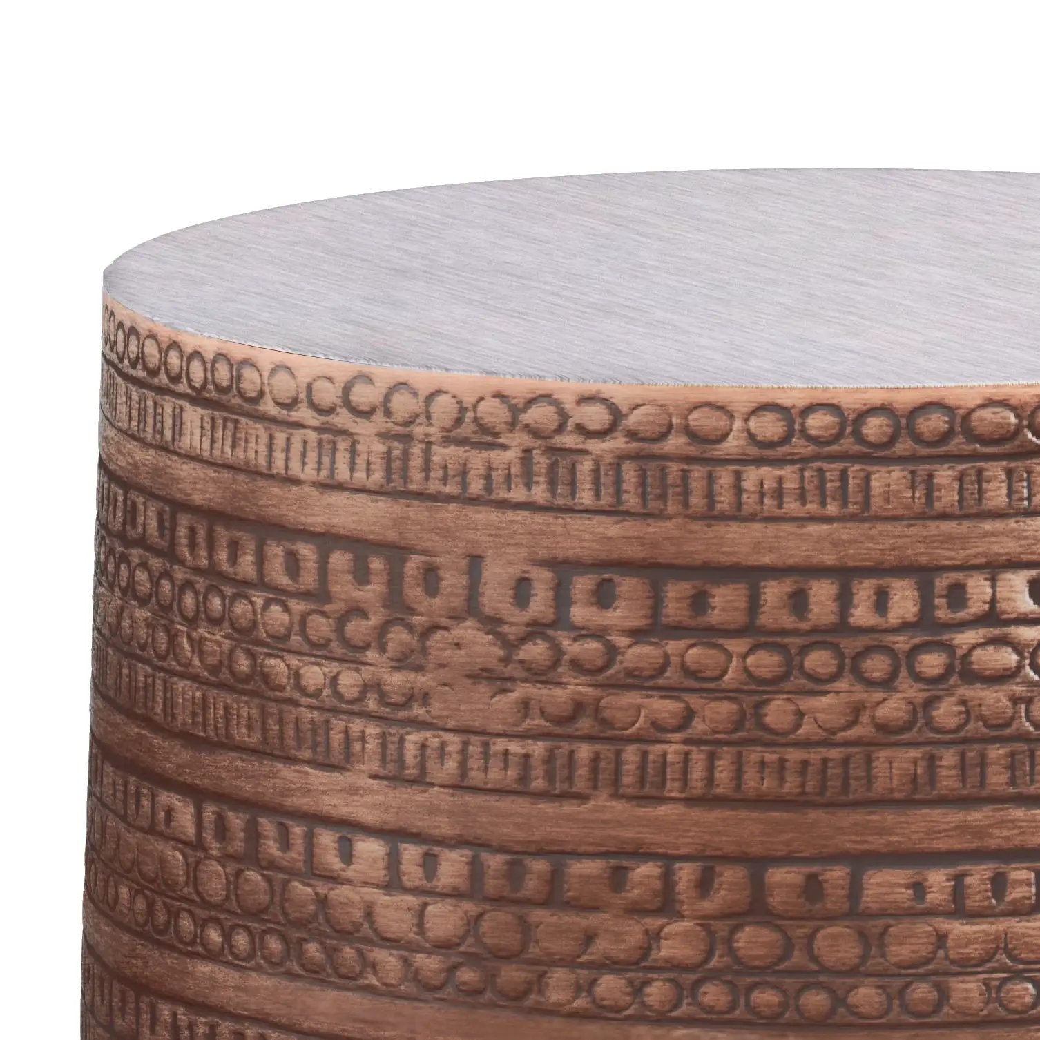 Johnsen - Handcrafted Large Metal Accent Table by Unique Piece Furniture