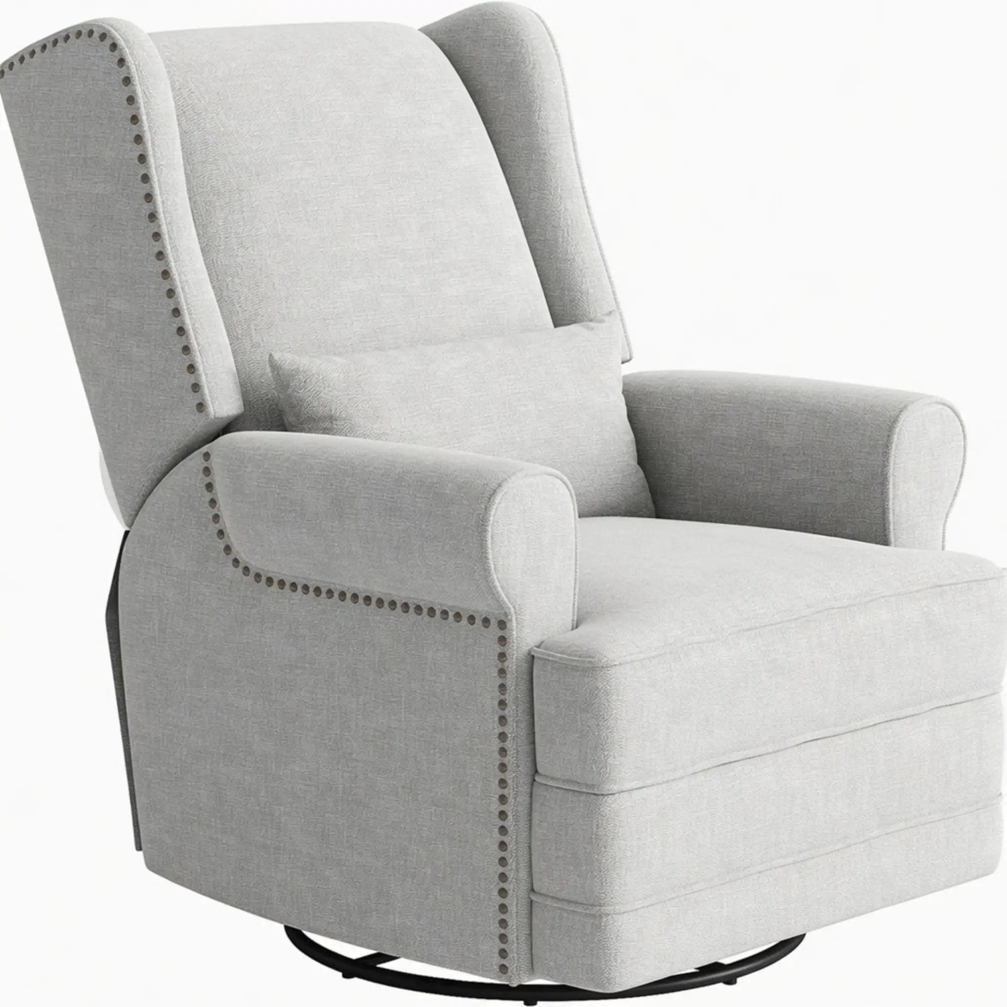 Extra Wide Swivel Recliner Glider Chair With Footrest by HouseOfZazla