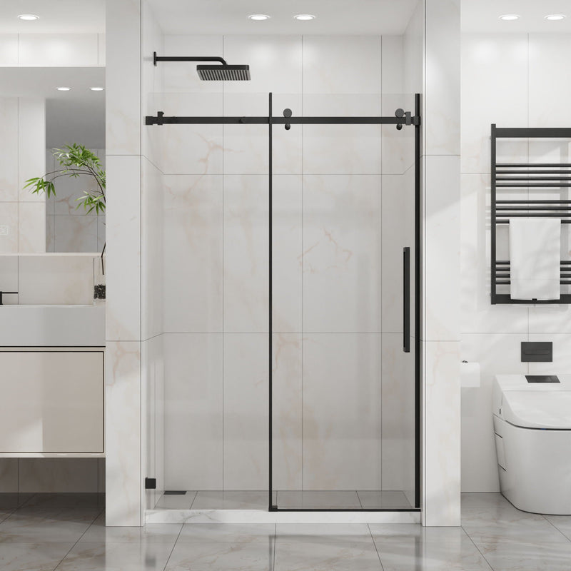 Frameless Tub Sliding Shower Door With Easy Clean Coating by HouseOfZazla