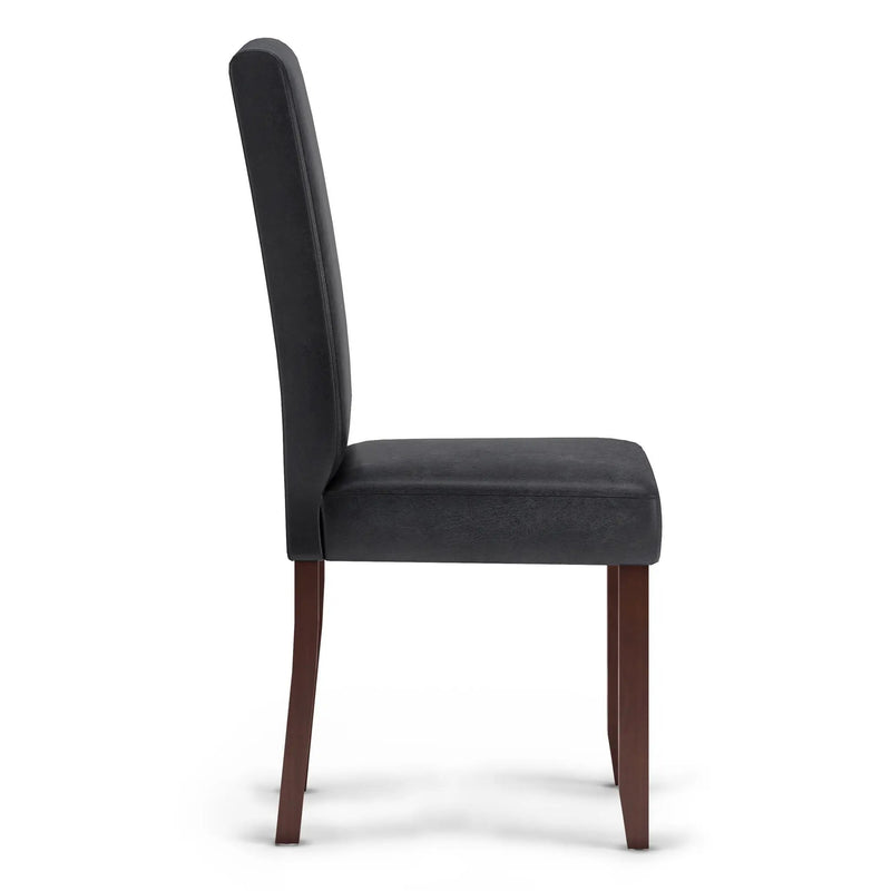 Acadian - Parson Dining Chair (Set of 2) - Distressed Black by HouseOfZazla