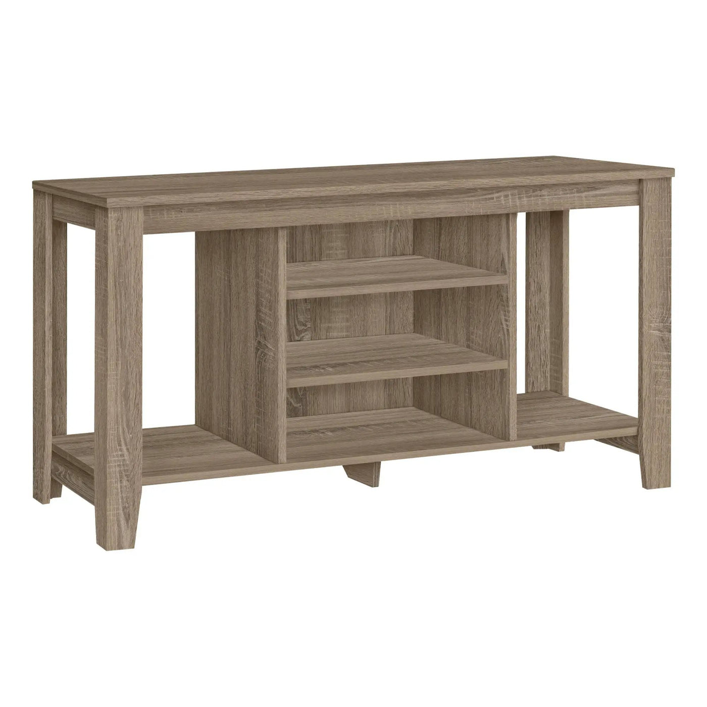 TV Stand, Console, Media Entertainment Center, Versatile Storage Shelves by HouseOfZazla