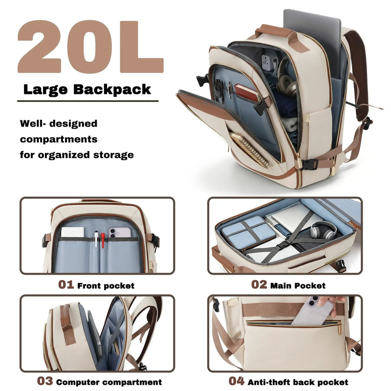 3-Piece Luggage Set - 20in Checked Suitcase with TSA Lock by HouseOfZazla