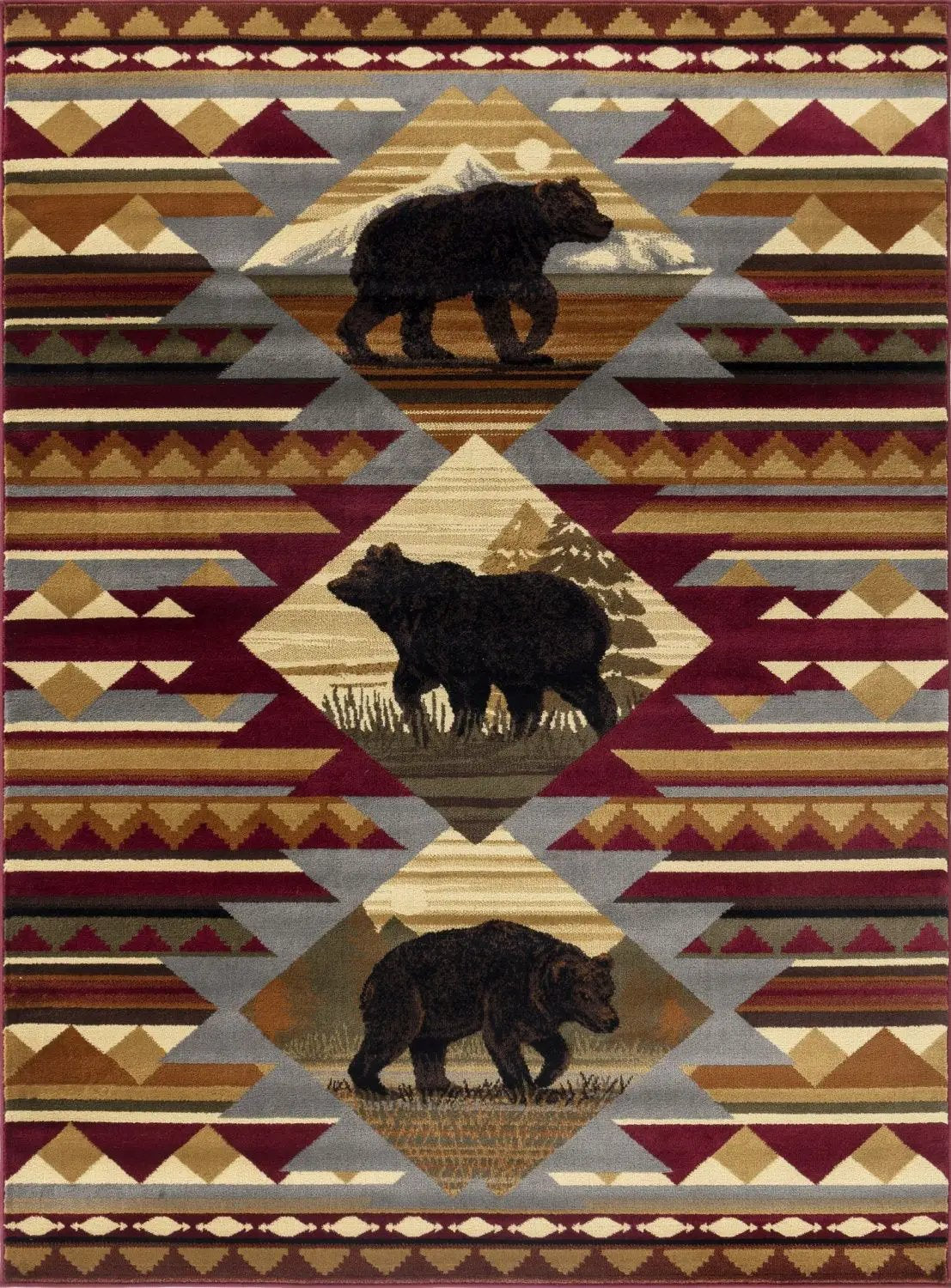Nature's Nest - GC_CBL3001 Lodge Area Rug by HouseOfZazla