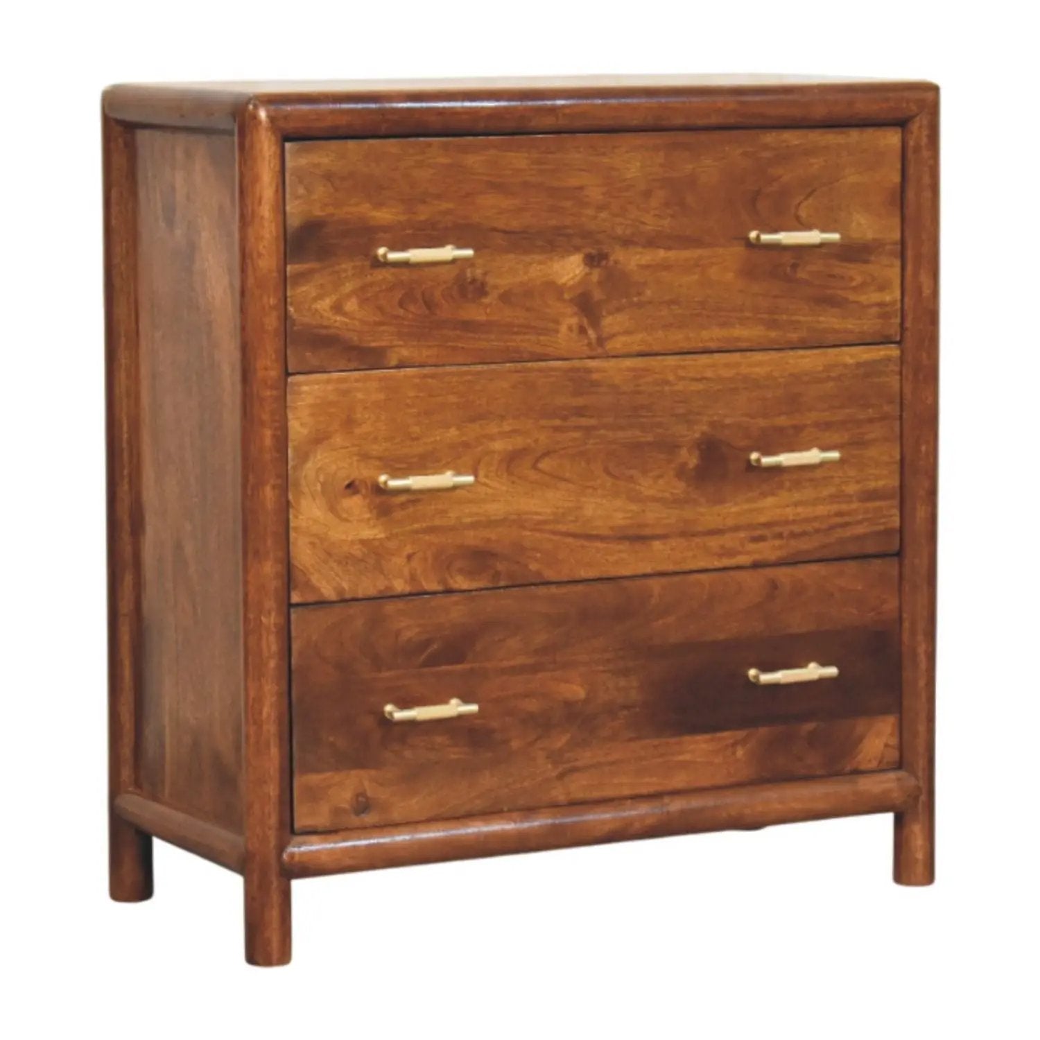 Regency - 3 Drawer Chest - Brown by HouseOfZazla
