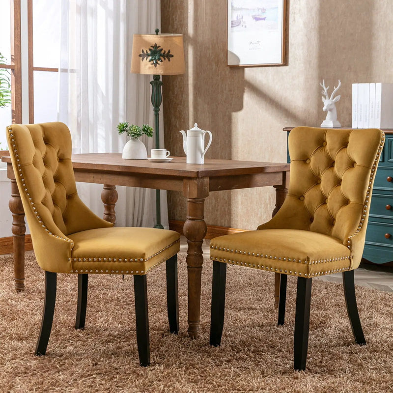 Nikki - High-End Tufted Dining Chair (Set of 2) by HouseOfZazla