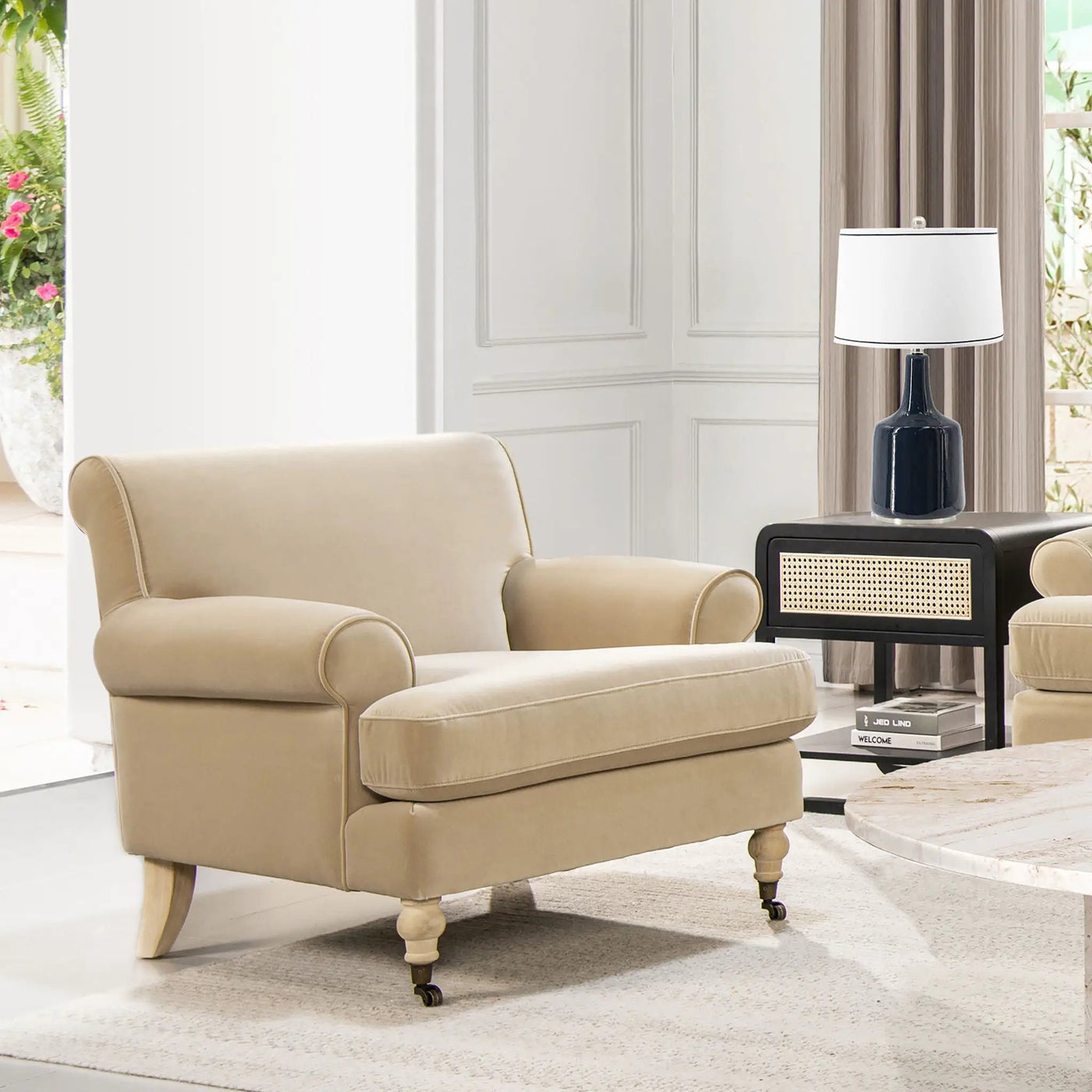 Alana Lawson - Accent Arm Chair Casters by HouseOfZazla