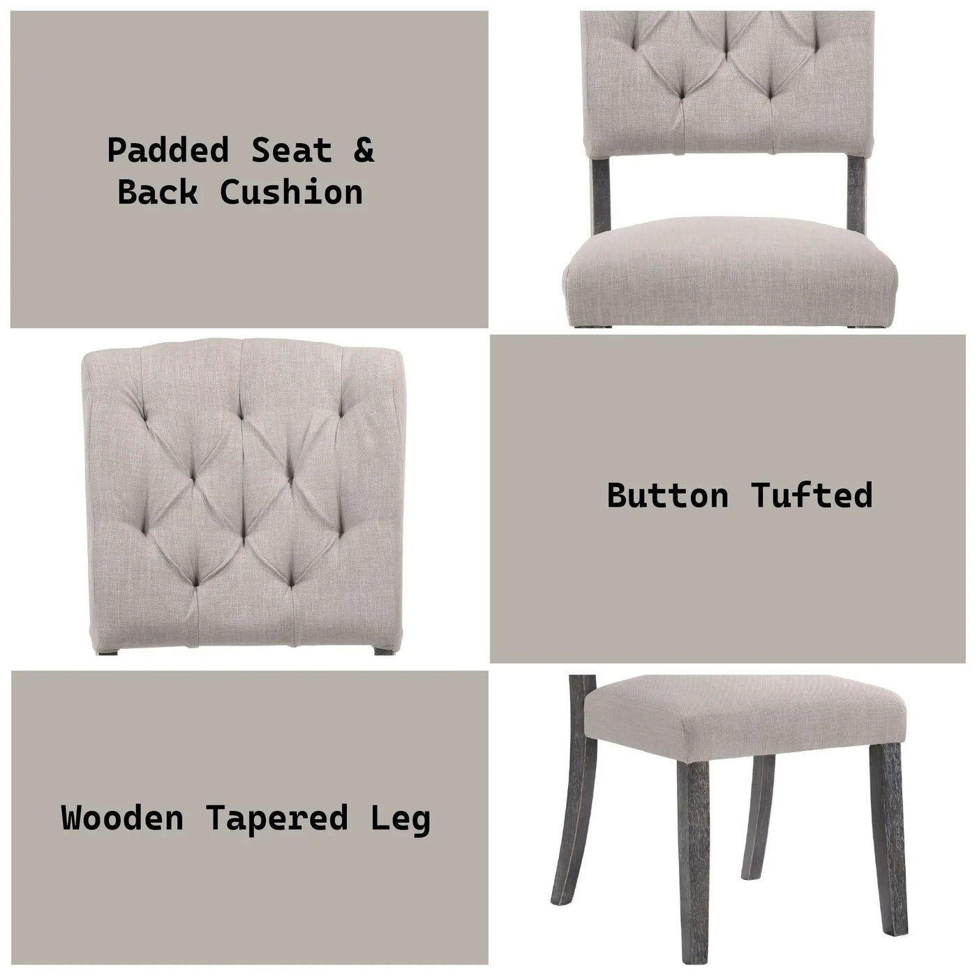 Bernard - Weathered Side Chair (Set of 2) by Unique Piece Furniture