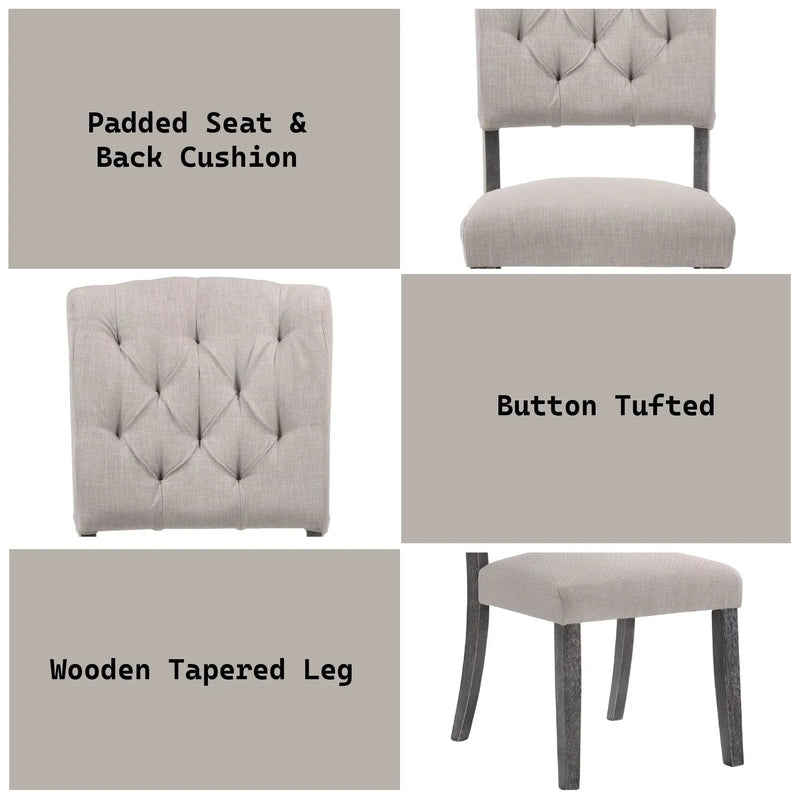 Bernard - Weathered Side Chair (Set of 2) by HouseOfZazla