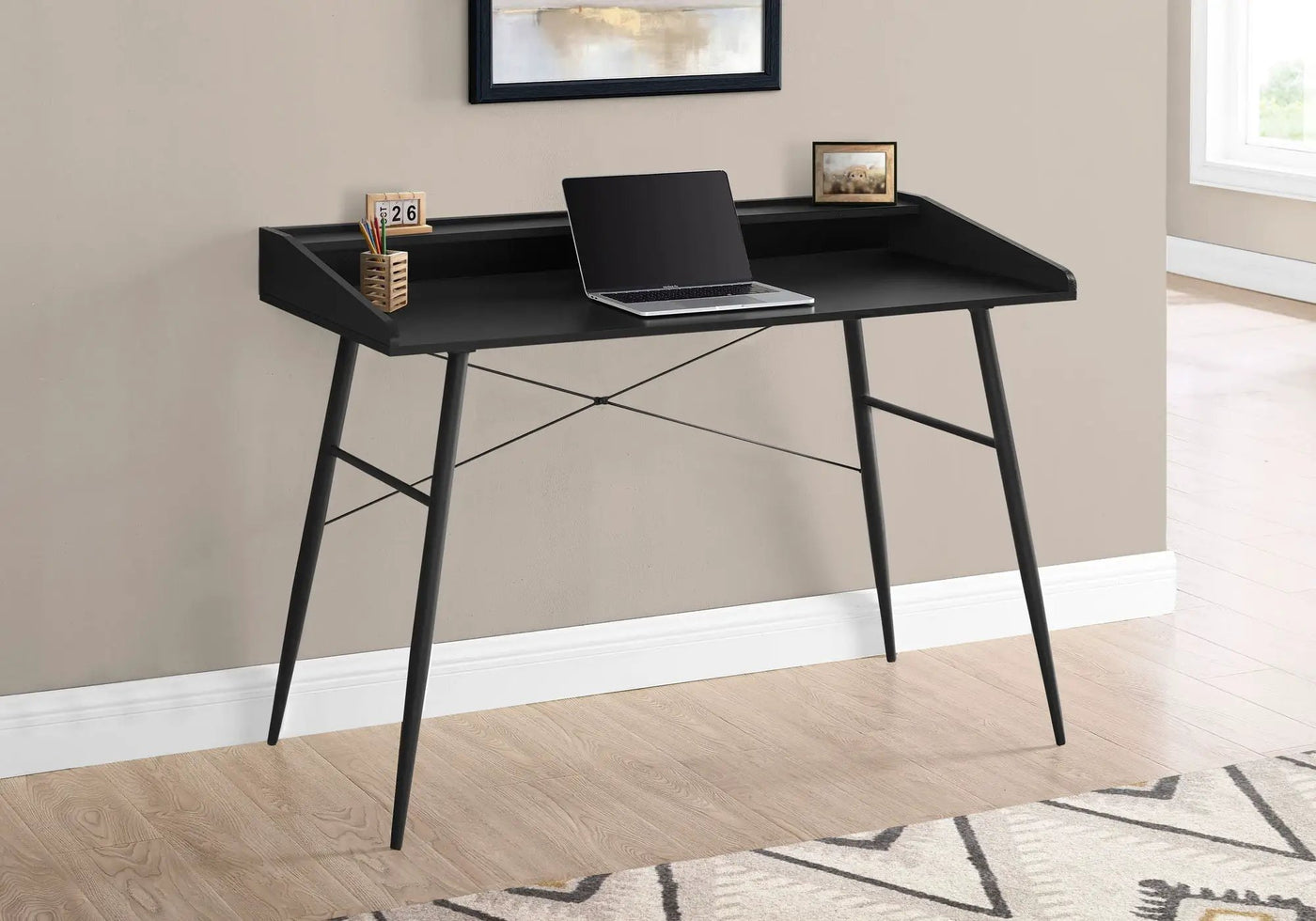 Computer Desk For Home Office With Storage Shelves by HouseOfZazla