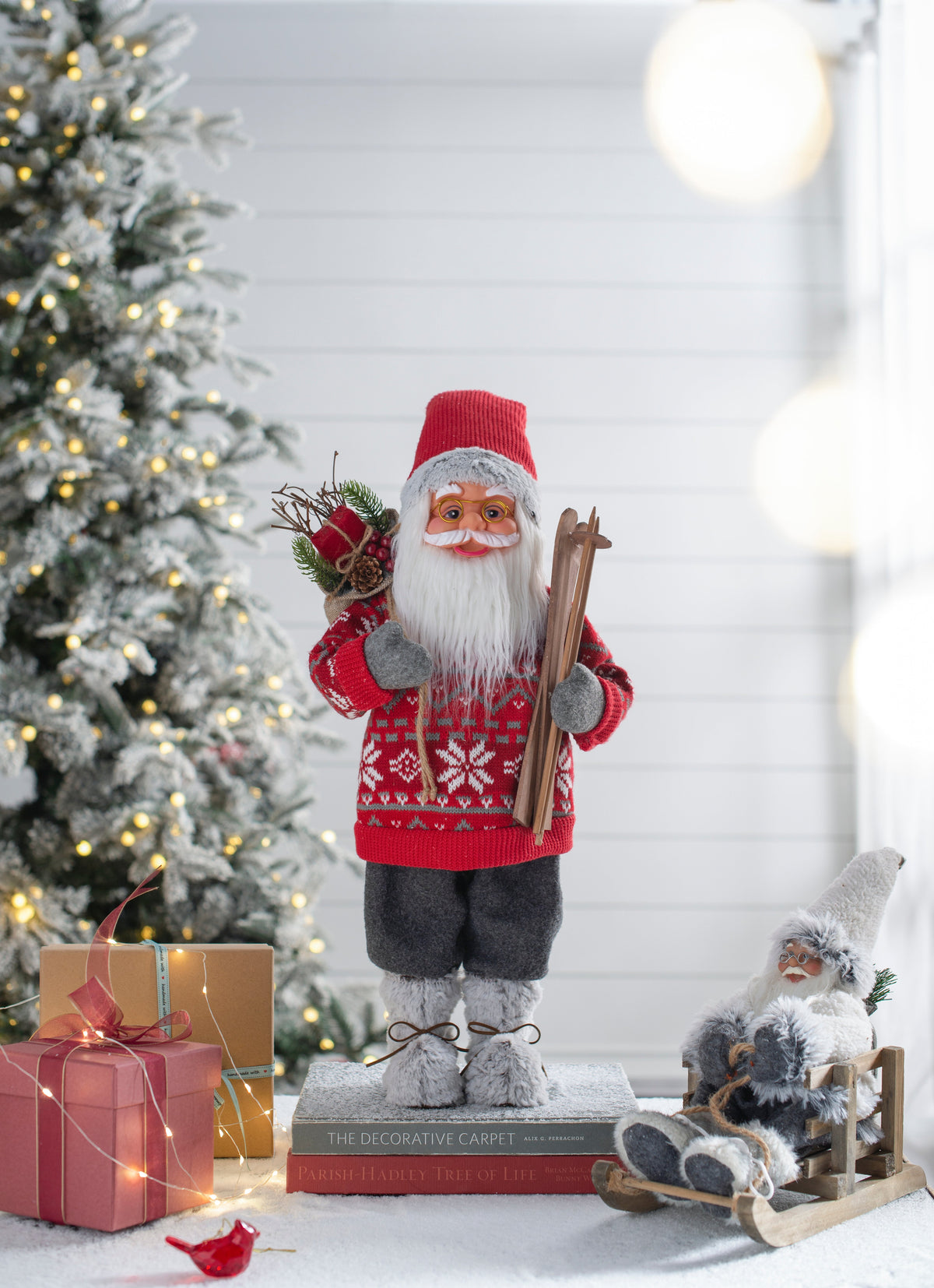 10.6X7.5X23.6" Standing Santa