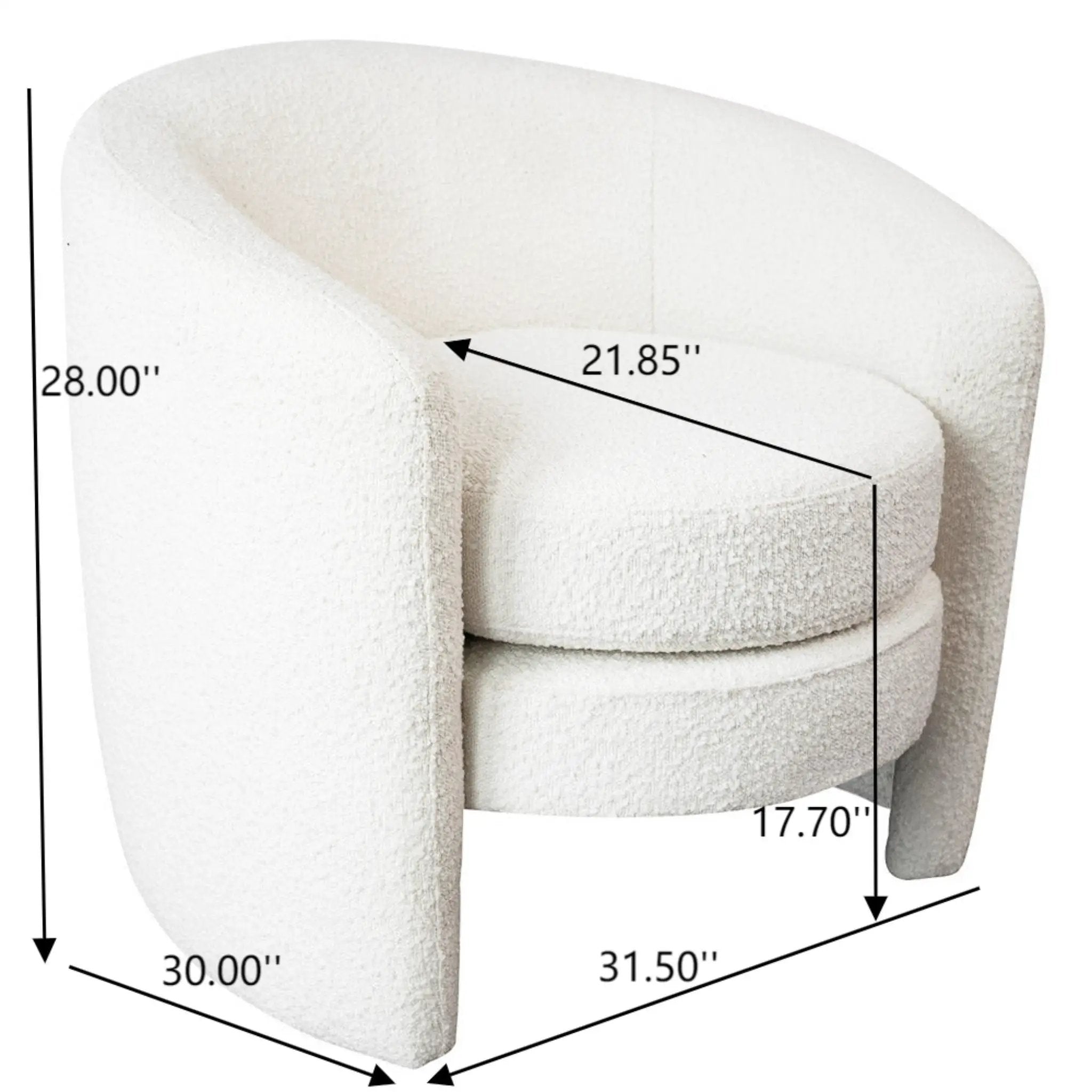 Avalon - Lounge Chair - White by HouseOfZazla
