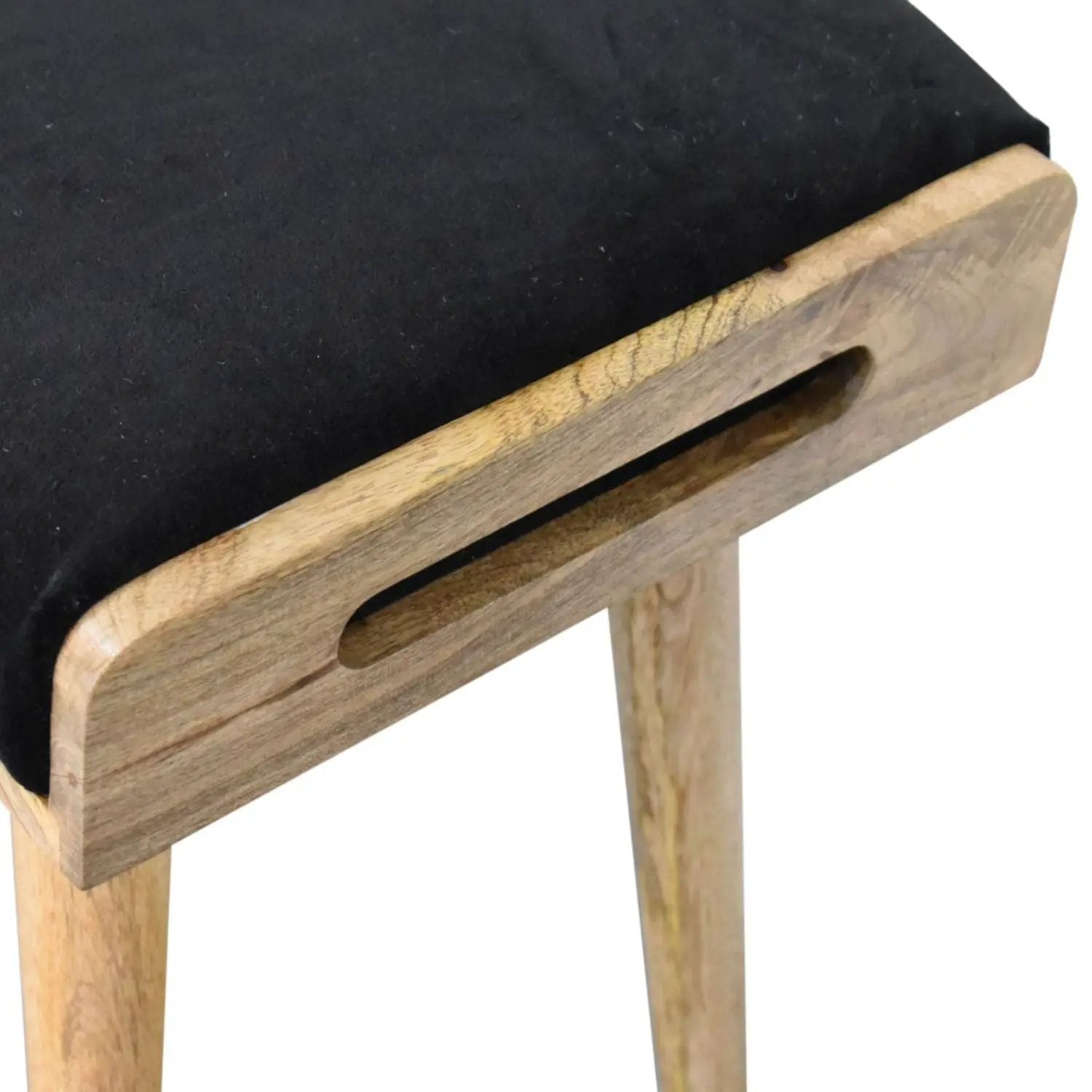 Tray Style Footstool - Black by HouseOfZazla