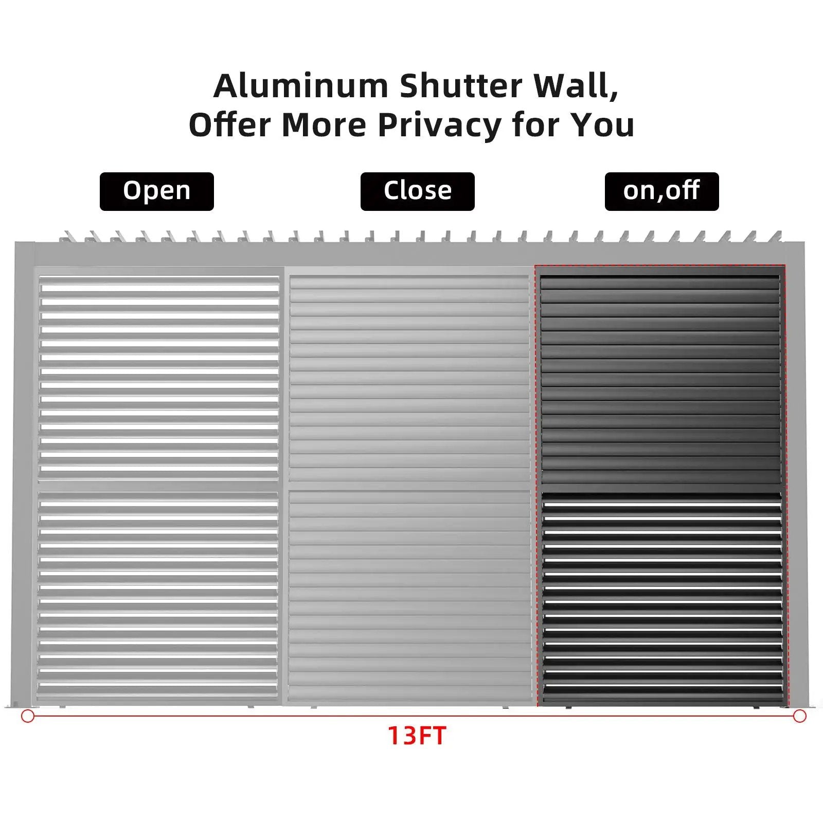 Louver Grille Frame & Louvers by Unique Piece Furniture