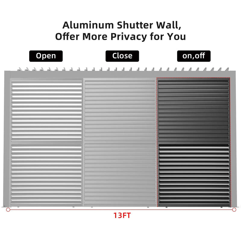 Louver Grille Frame & Louvers by Unique Piece Furniture
