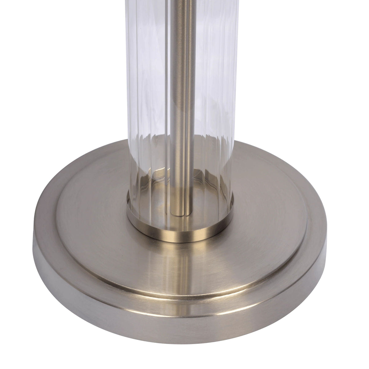 Echo - Table Lamp With On/Off Switch Clear Body Base - Clear / Silver / White, photo 6 of 6