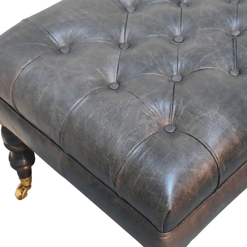 Buffalo - Ottoman With Castor Legs by HouseOfZazla