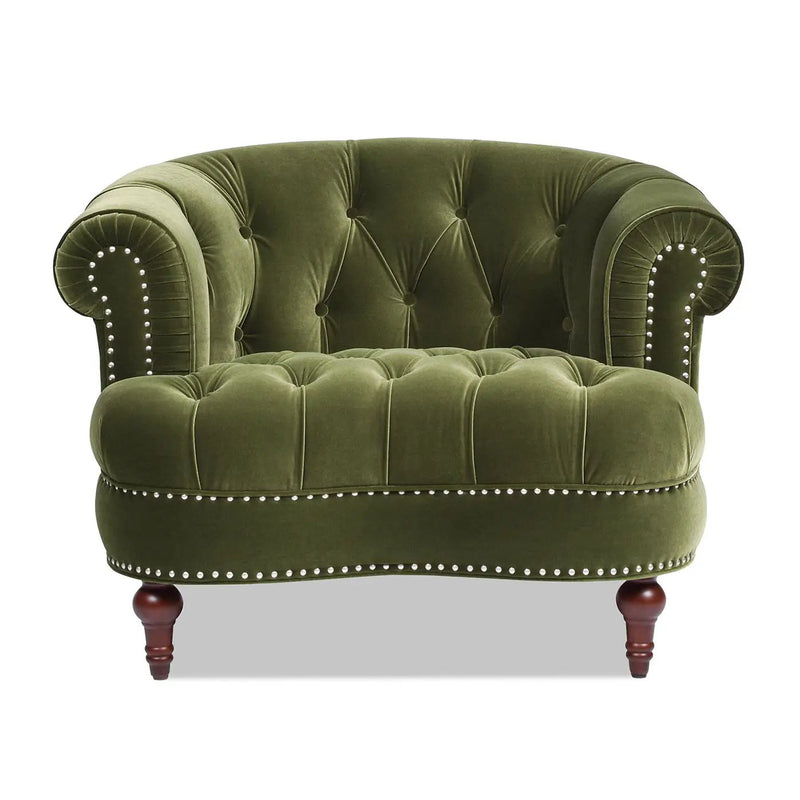 La Rosa - Victorian Tufted Upholstered Accent Chair by HouseOfZazla