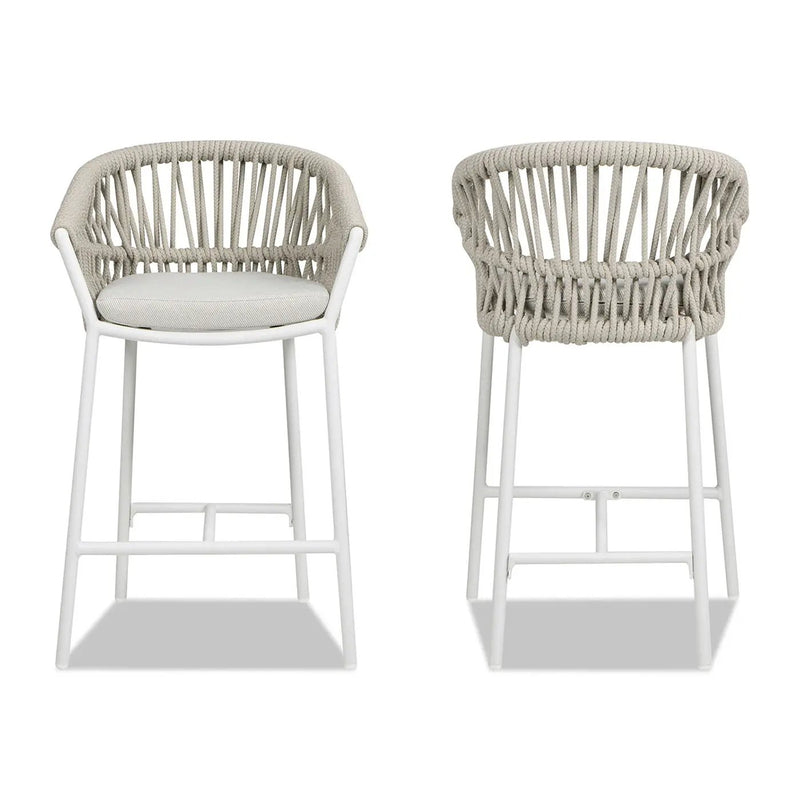 Maiden - Patio Counter Stool Sunproof Olefin (Set of 2) by HouseOfZazla
