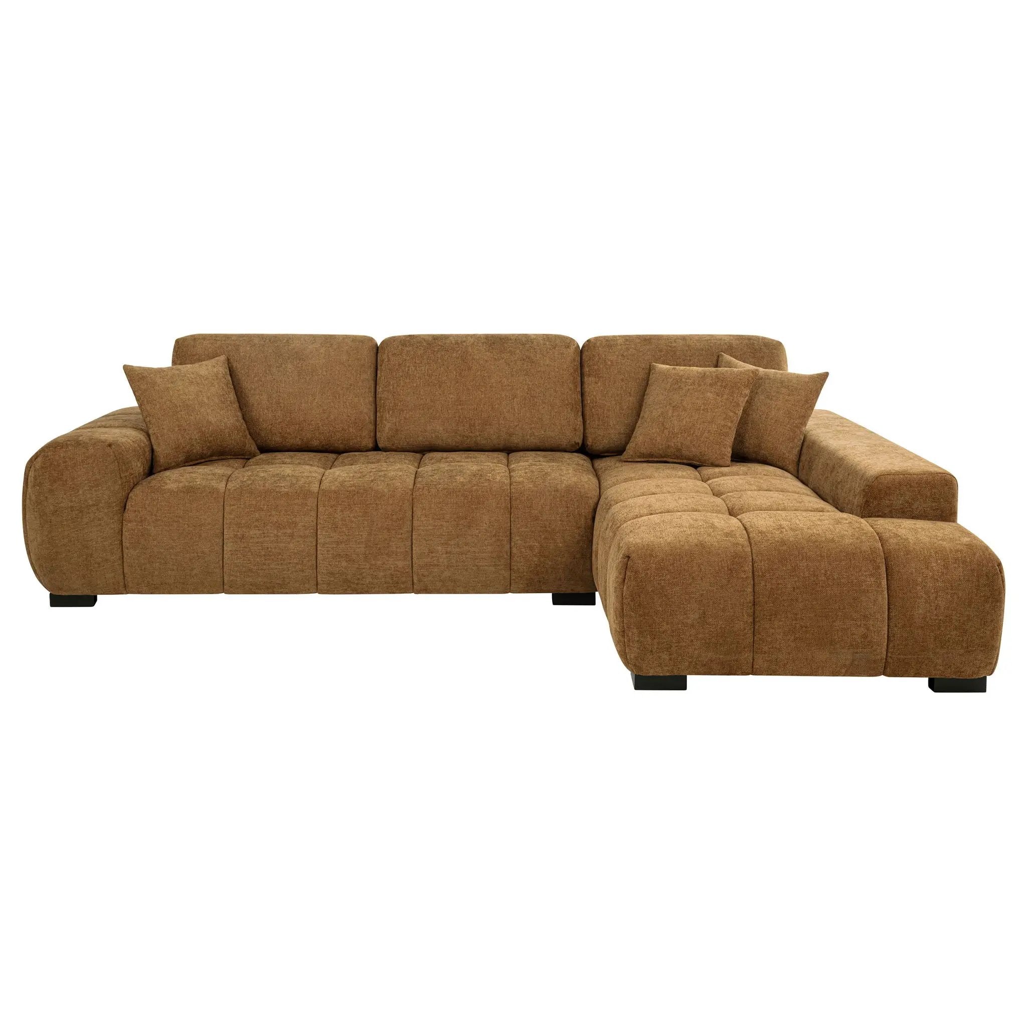 Octavia Upholstered Sectional Chaise Sofa Amber by Unique Piece Furniture