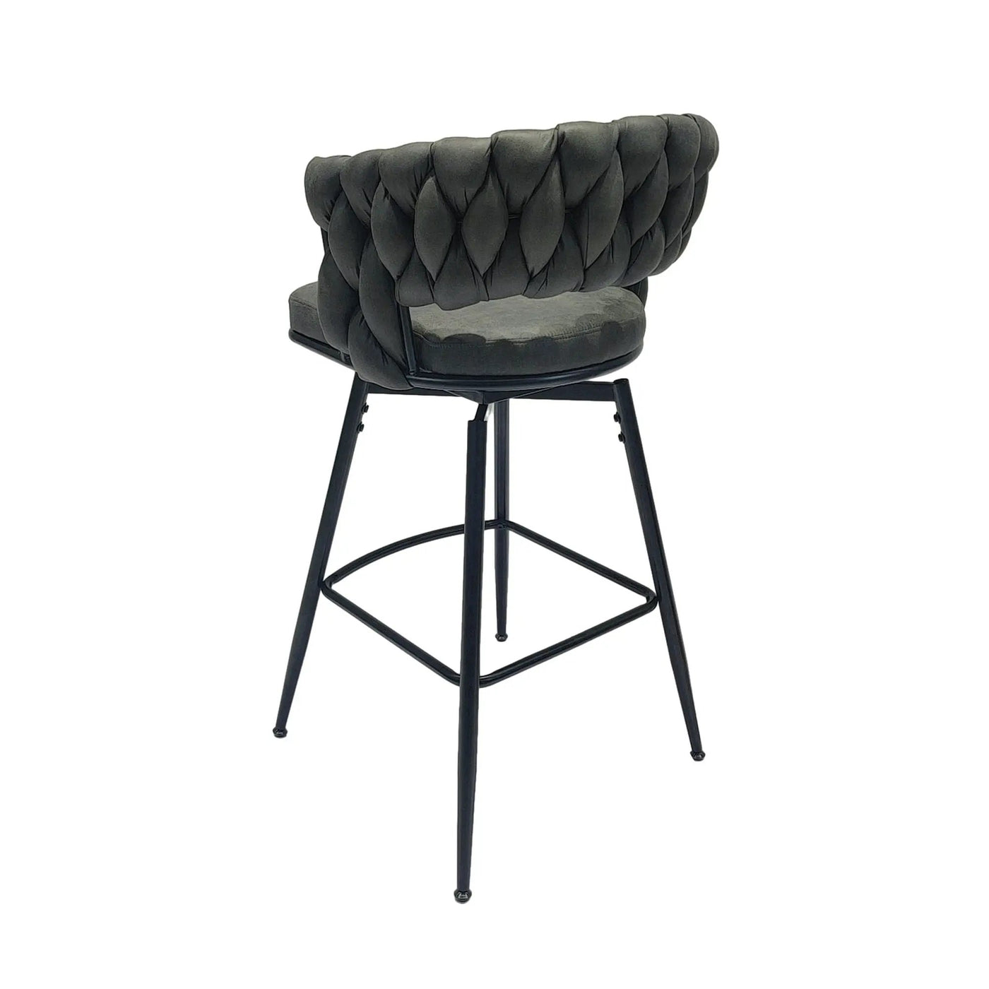 Bar Stool 360 Swivel With Back Footrest by HouseOfZazla