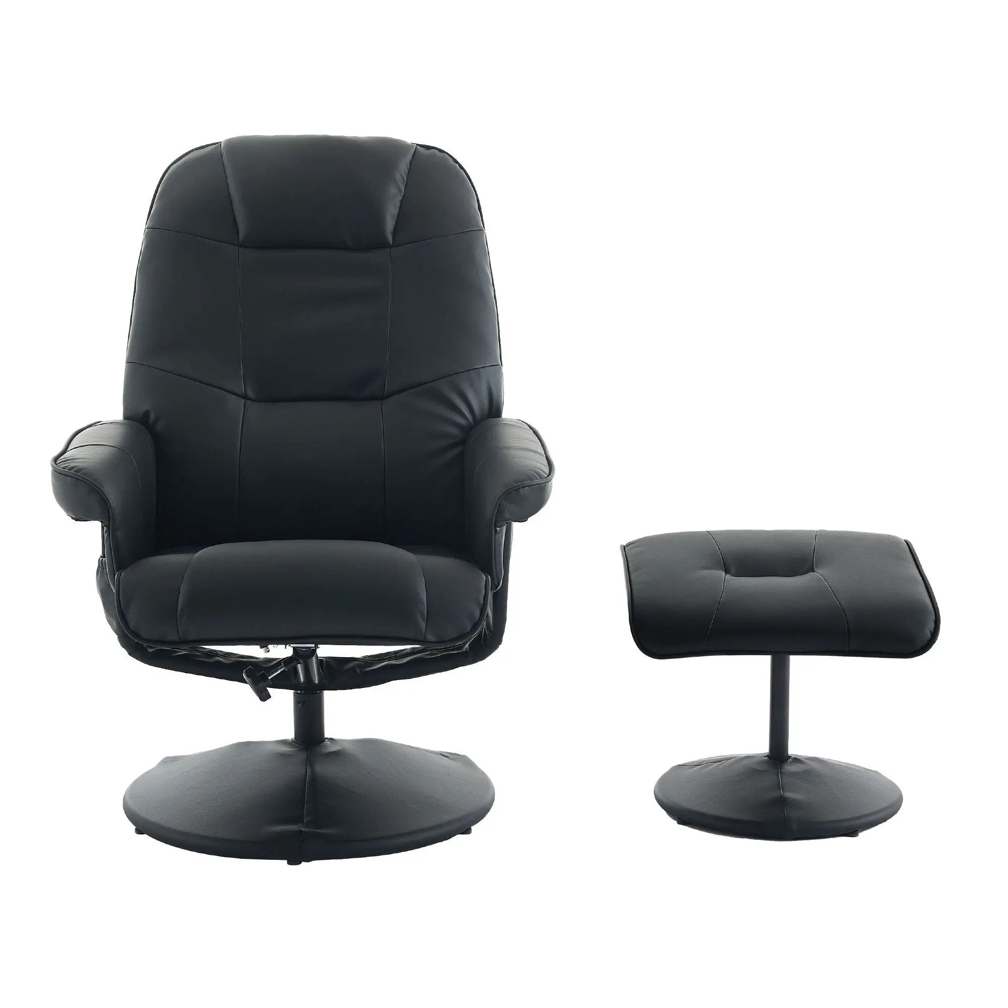 360° Swivel Reclining Chair With Wrapped Base, 5 Point Vibration Massage by HouseOfZazla