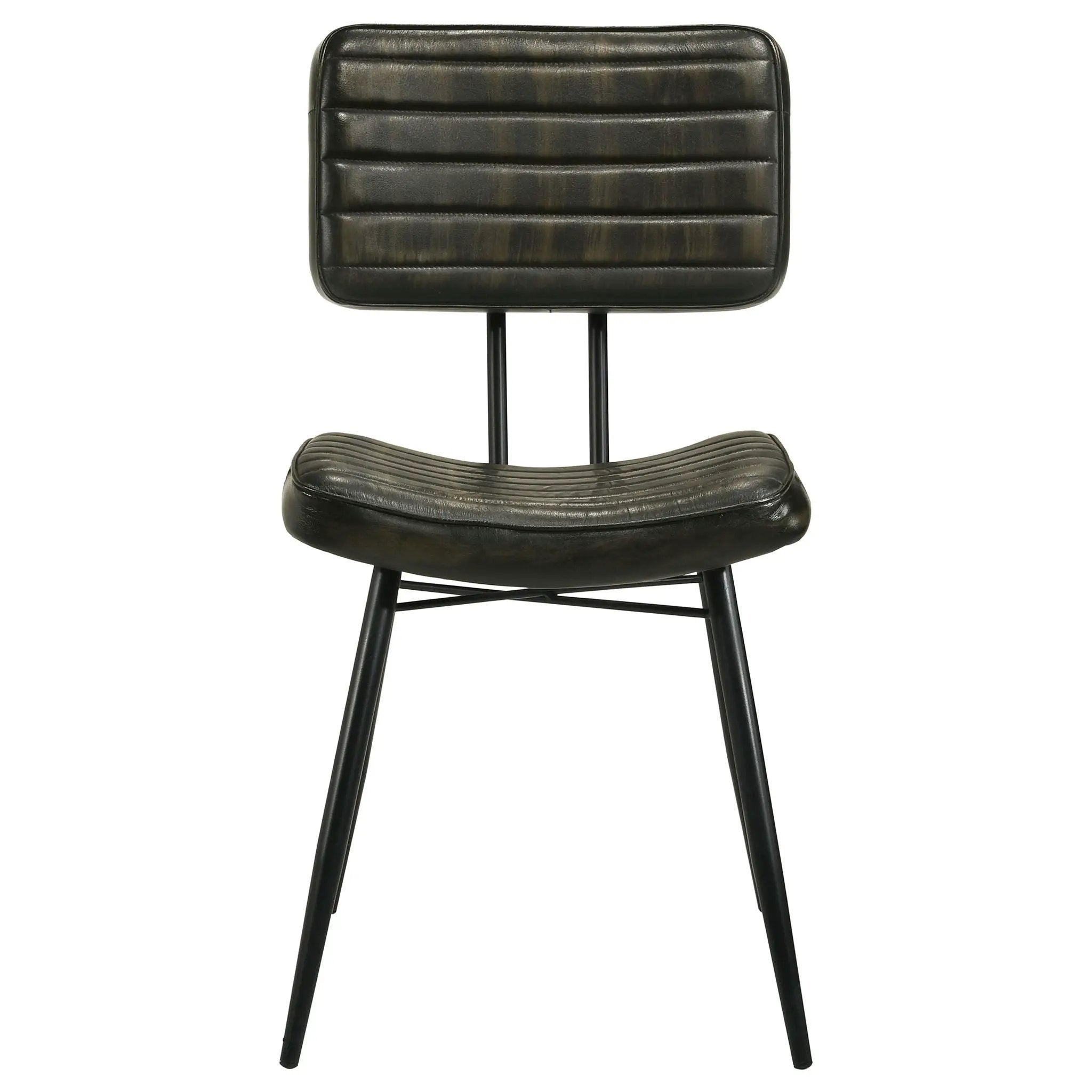 Misty Leather Upholstered Dining Chair Espresso (Set of 2) by Unique Piece Furniture