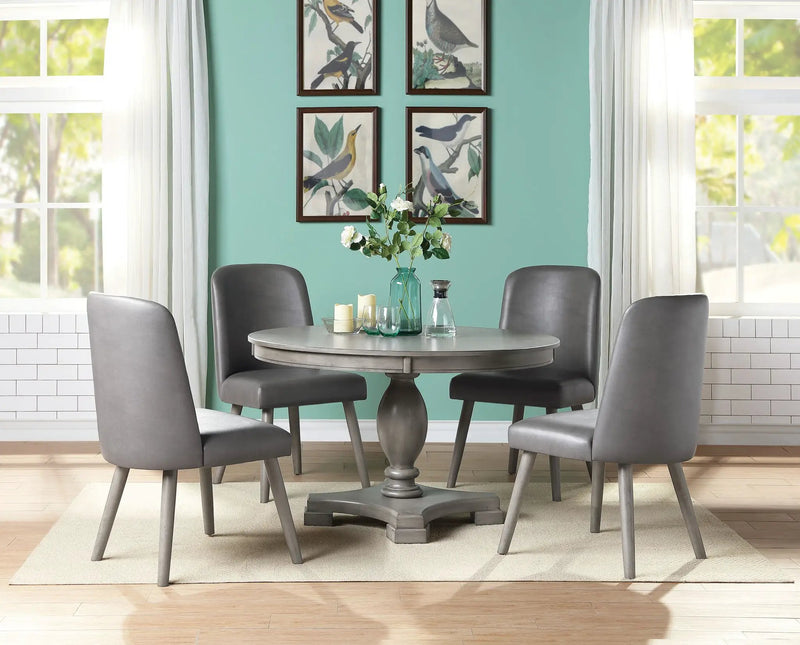 Waylon 5-Piece Dining Room Set - Gray / Oak by HouseOfZazla