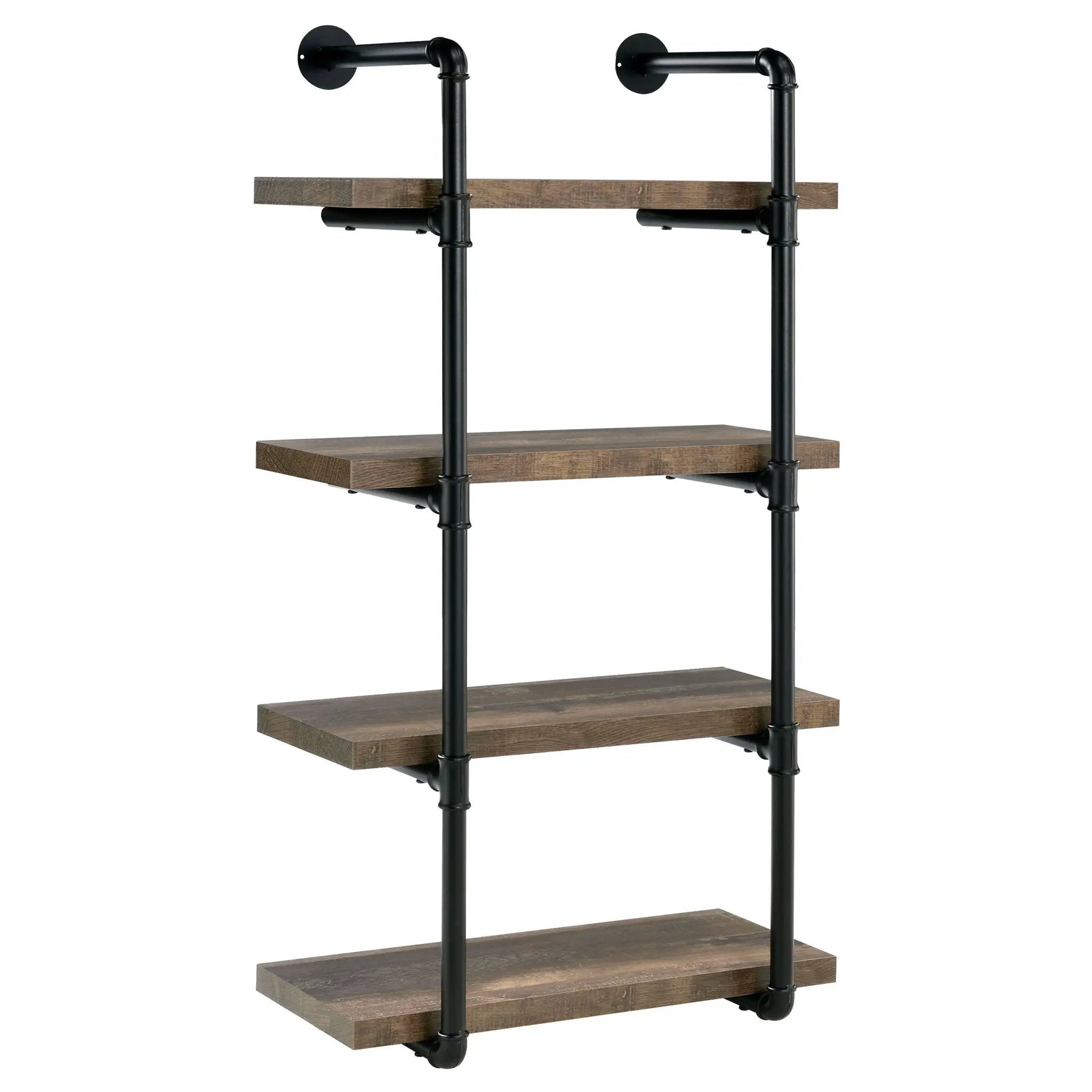 Elmcrest 24-inch 4-shelf Wall Bookshelf Rustic Oak by Unique Piece Furniture