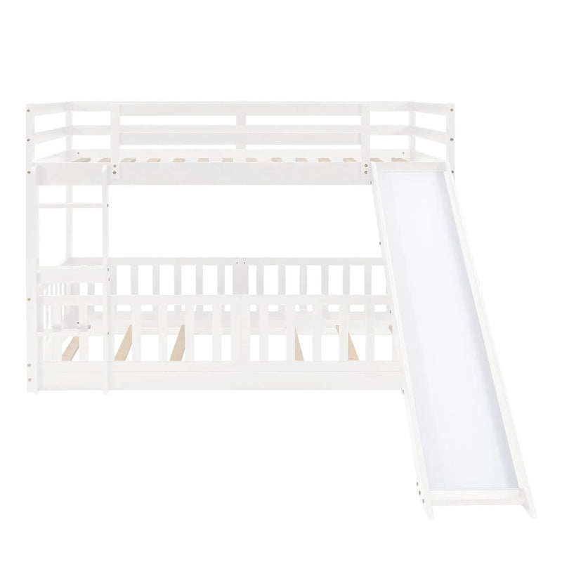 Functional Bunk Bed & Convertible Ladder And Slide by HouseOfZazla