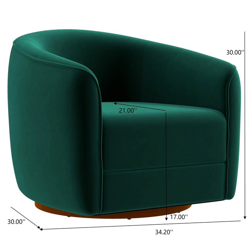 Elise - Mid-Century Modern Swivel Chair by HouseOfZazla