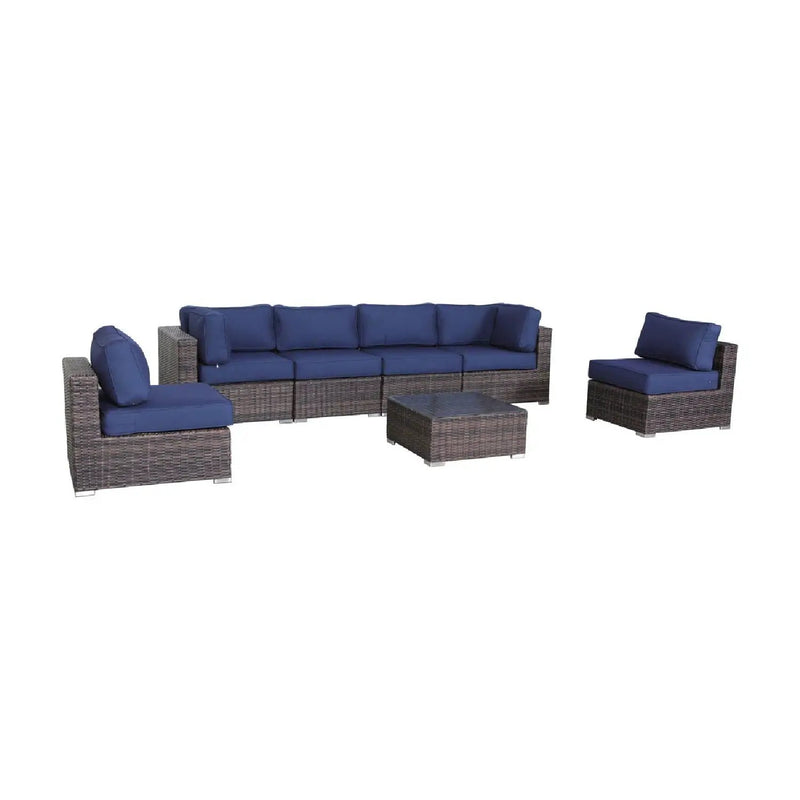 Seating Set With Cushions Handcrafted Wicker Design by HouseOfZazla