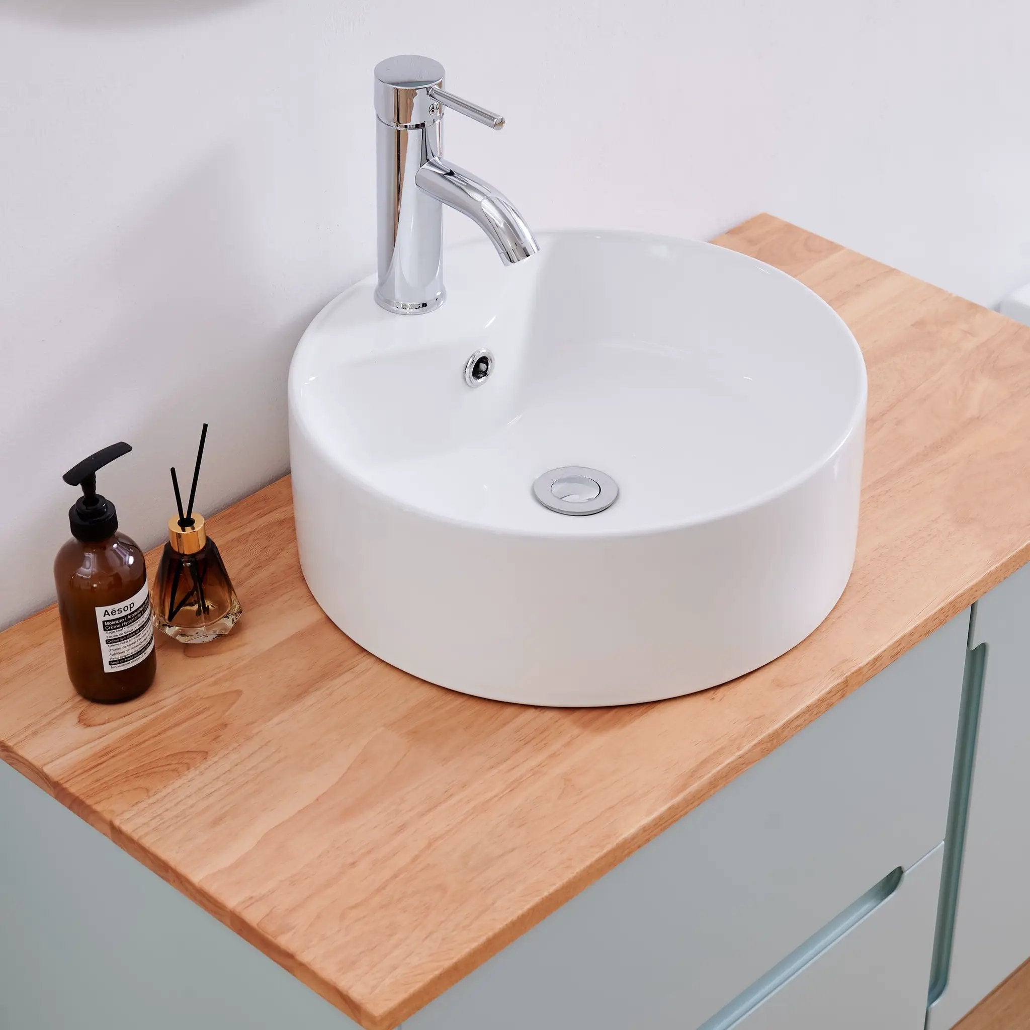 36-Inch Double Drawer + Single Door Wall-Mounted Bathroom Vanity by HouseOfZazla
