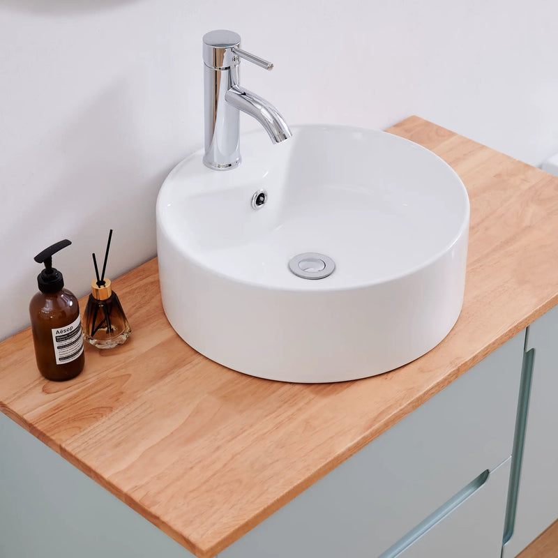 36-Inch Double Drawer + Single Door Wall-Mounted Bathroom Vanity by HouseOfZazla