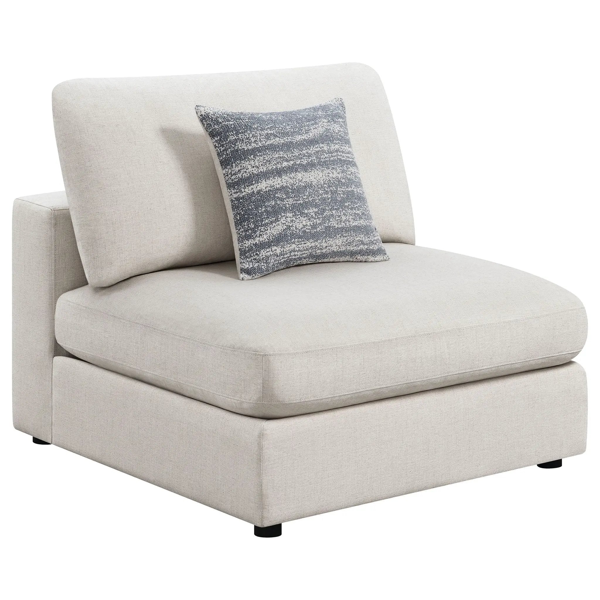 Serene 4-piece Upholstered Modular Sectional Sofa Beige by Unique Piece Furniture