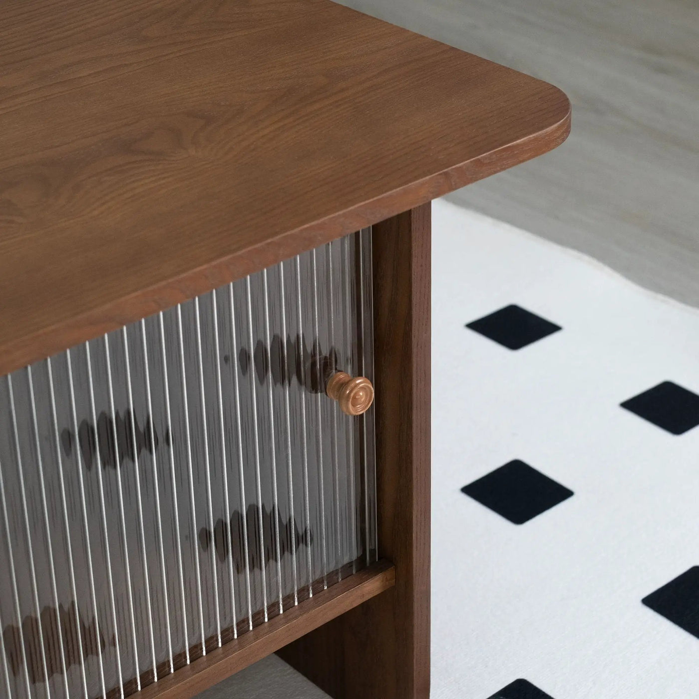 Rectangular Coffee Table With Sliding Door Storage Center by HouseOfZazla