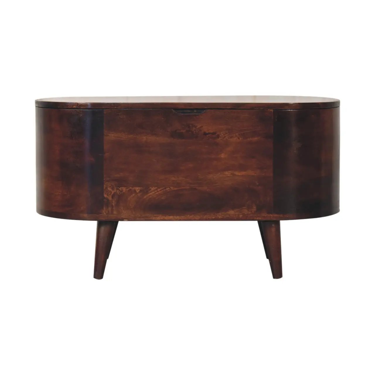 Solid Wood Light Rounded Lid-up Blanket Box by HouseOfZazla