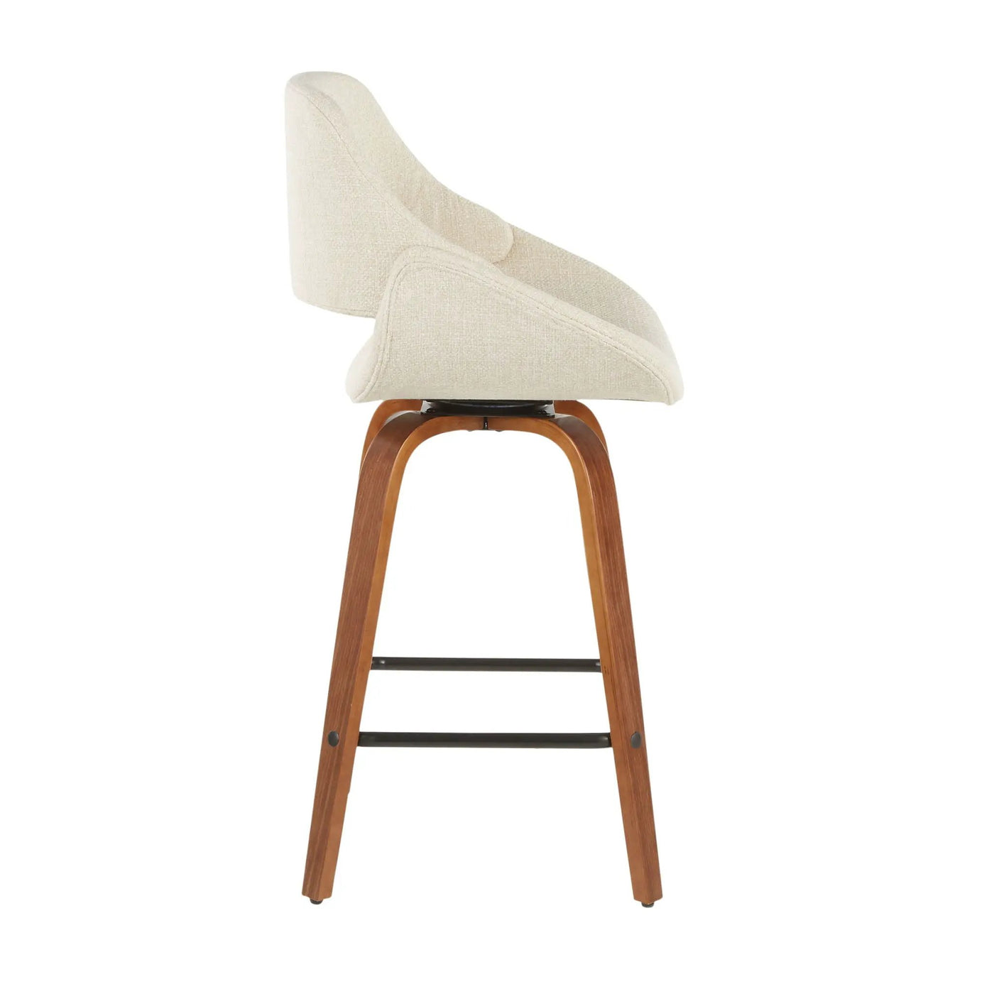 Fabrico - Mid-Century Modern, Counter Stool (Set of 2) by HouseOfZazla