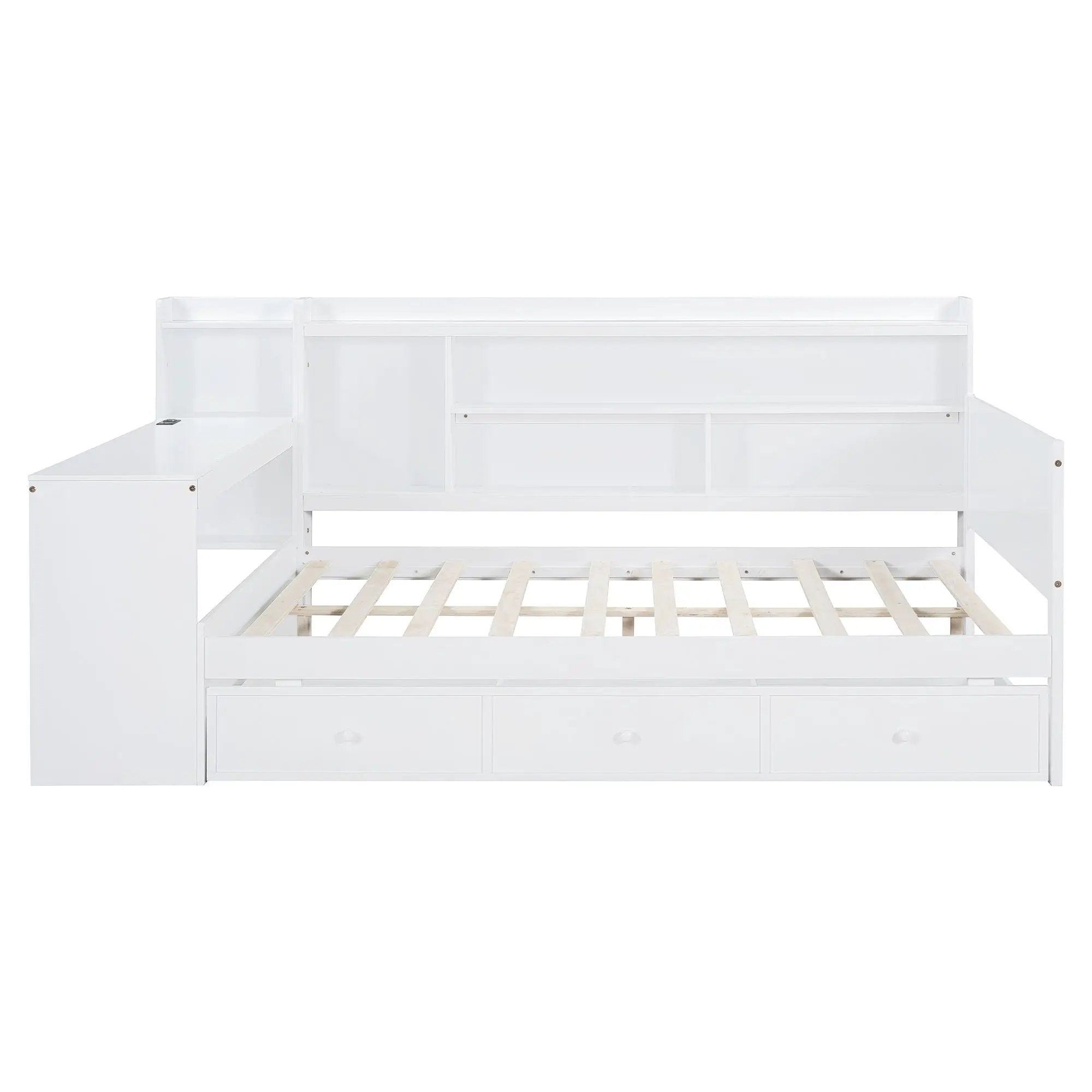 Daybed With 3 Drawers USB Ports And Desk by HouseOfZazla