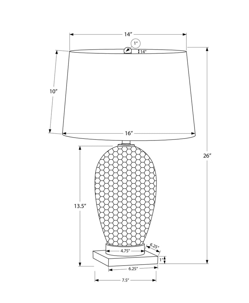 Lighting, Table Lamp, Ceramic, Transitional - White by Unique Piece Furniture