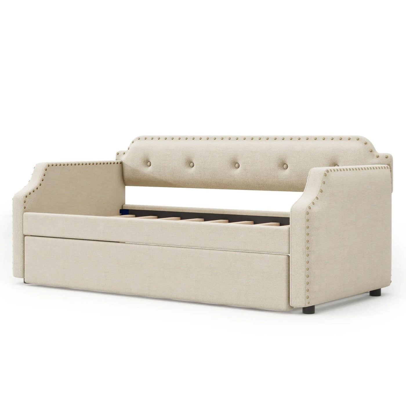 Upholstered Daybed With Trundle by HouseOfZazla