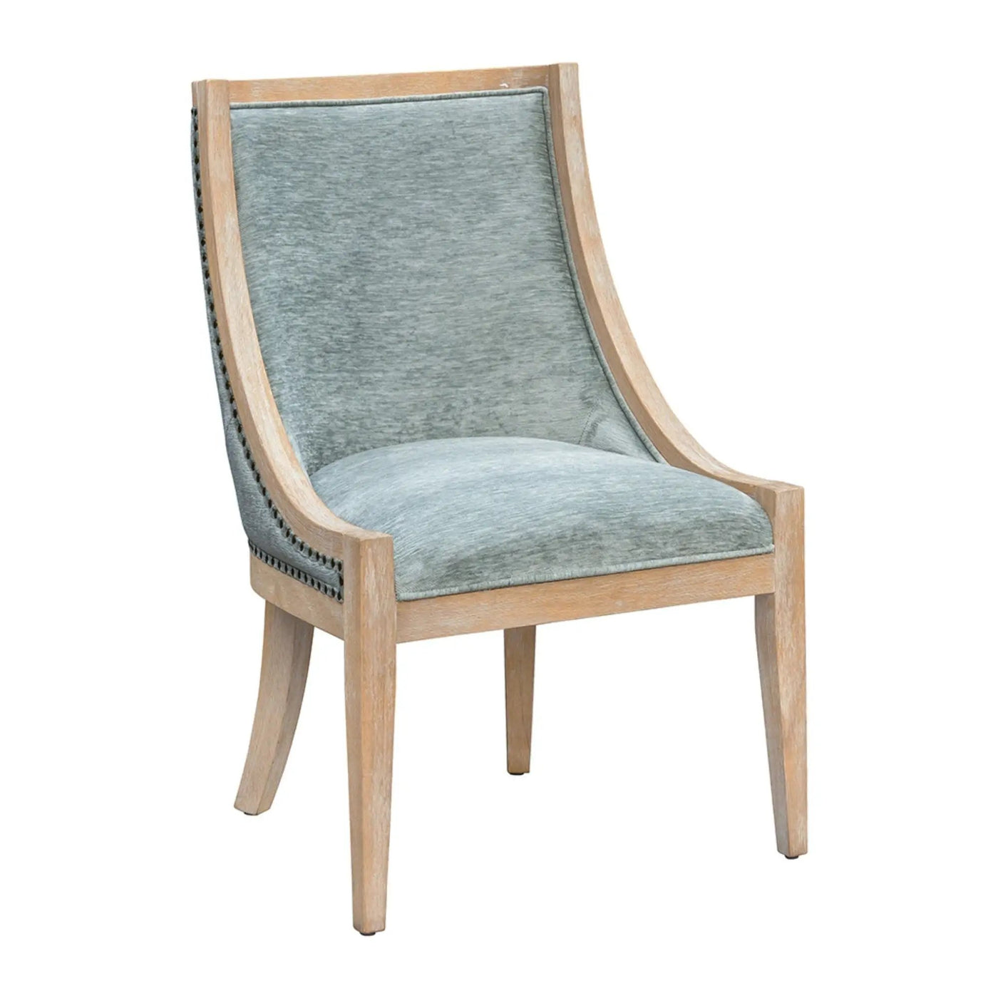 Upholstered Dining Chair With Nailhead Trim by HouseOfZazla