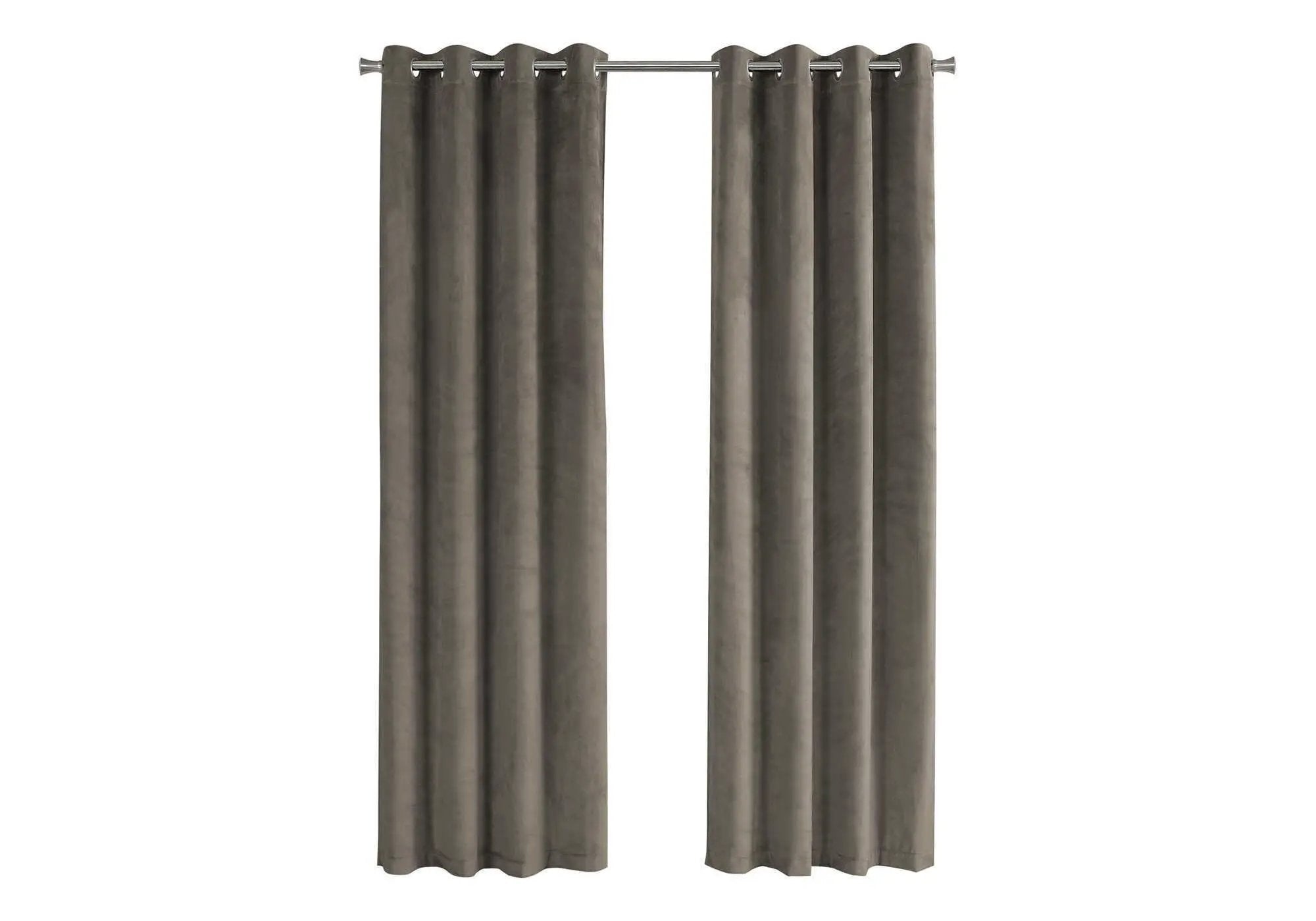 2 Pieces Set, Curtain Panel, Room Darkening, Grommet, Contemporary & Modern by Unique Piece Furniture