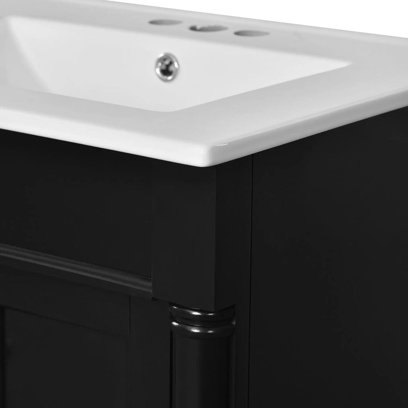Bathroom Vanity With Top Sink, 2 Tier Storage Cabinet by HouseOfZazla