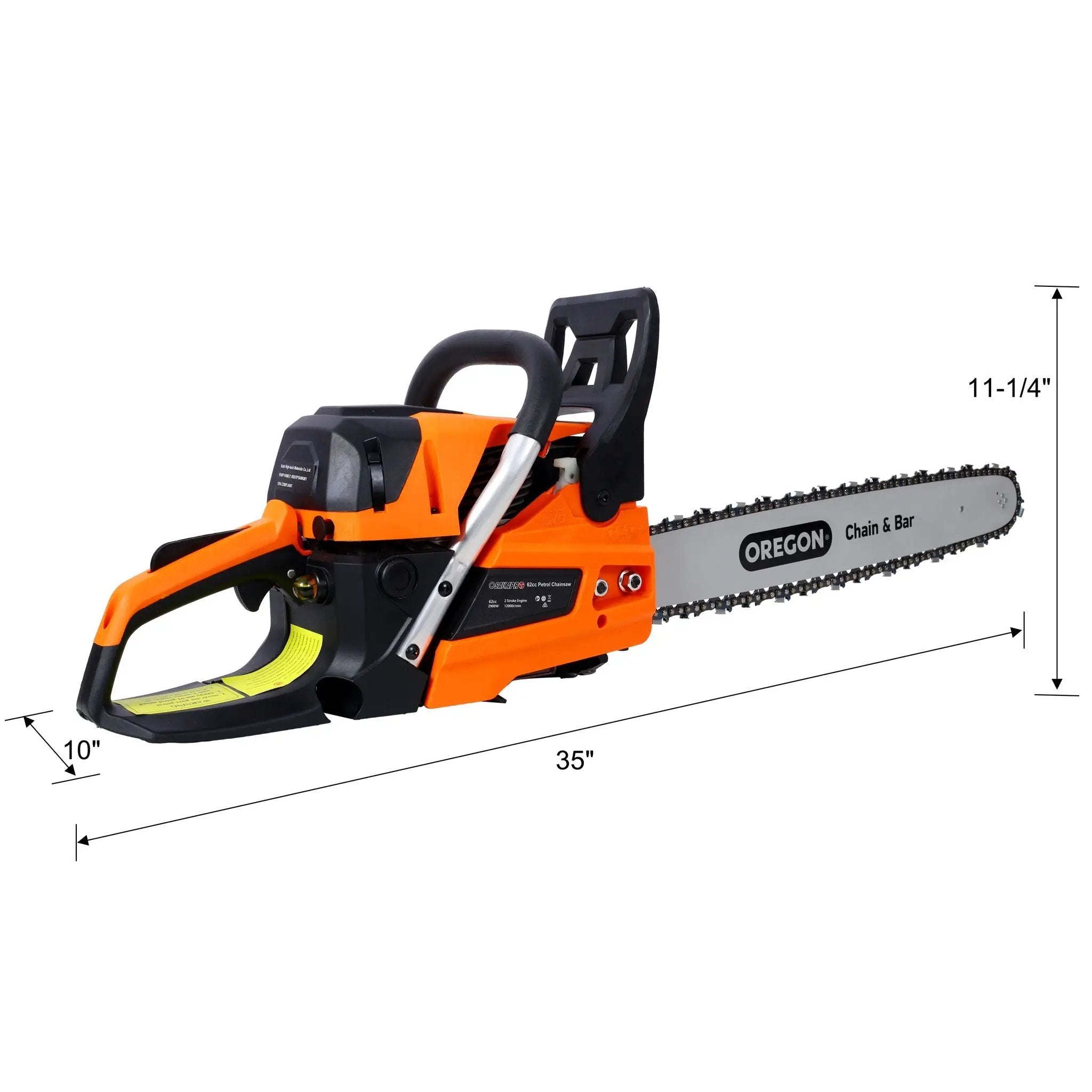 62Cc Gas Powered Chainsaw with 20" Oregon Chain & Bar by HouseOfZazla