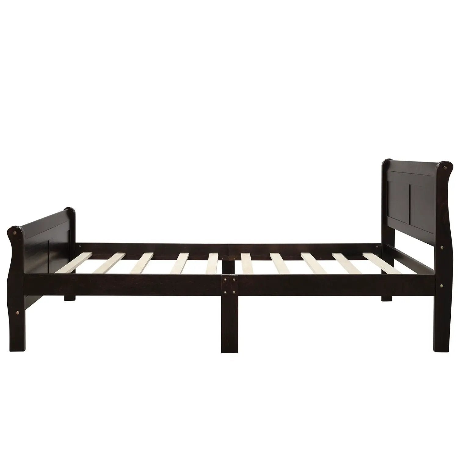 Platform Bed Frame Mattress Foundation Sleigh Bed With Headboard / Footboard / Wood Slat Suppor by Unique Piece Furniture