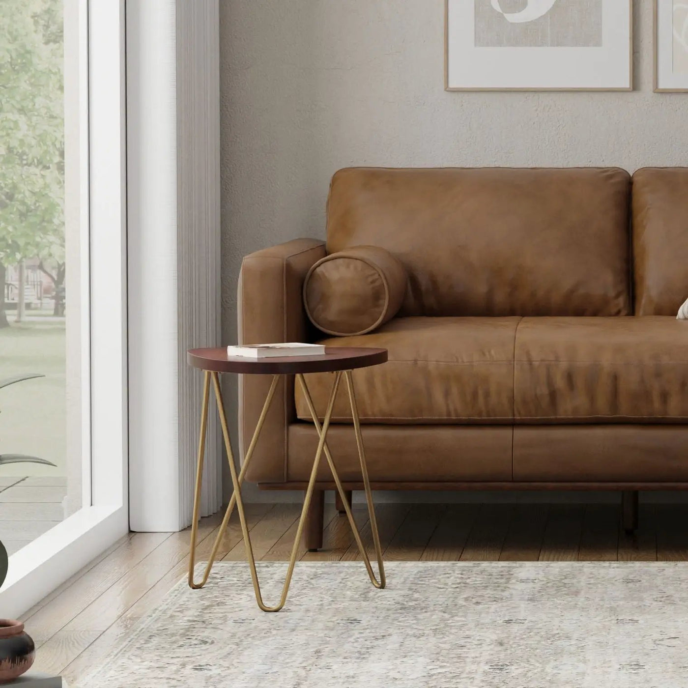 Patrice - Handcrafted Metal And Wood Accent Table by HouseOfZazla