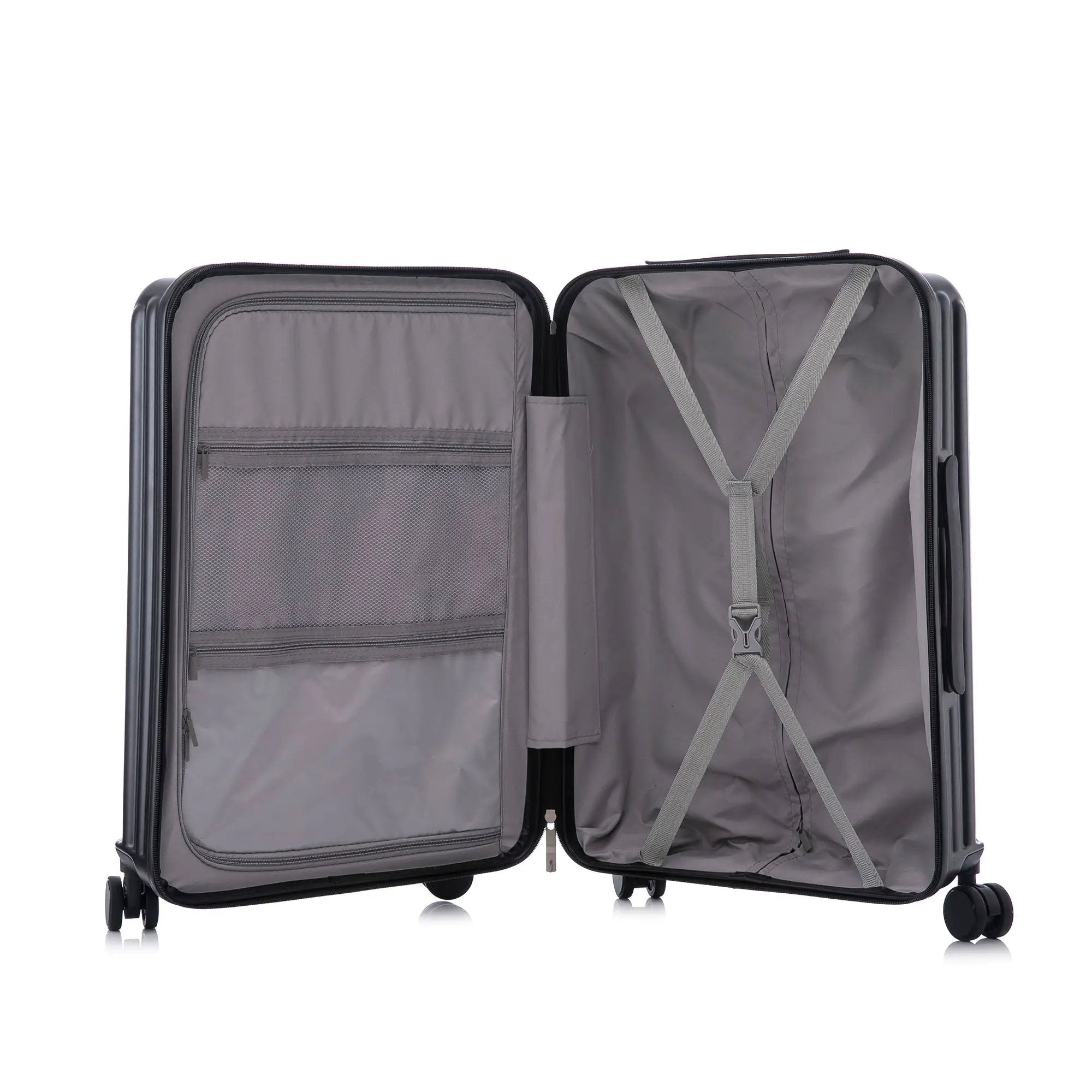 20" / 24" / 28" 3 Pieces / Set Spinner Wheel Luggage, Carry On Suitcase, With Cup Holder & USB Port & Phone Holder by HouseOfZazla