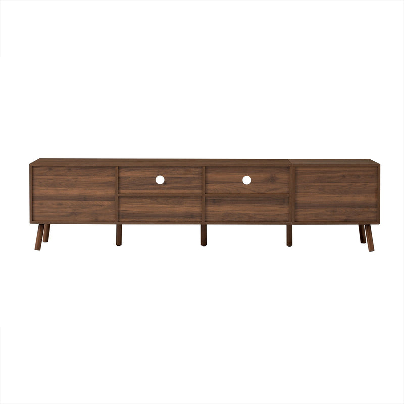 TV Stand With Drawers And Cable Management - Walnut