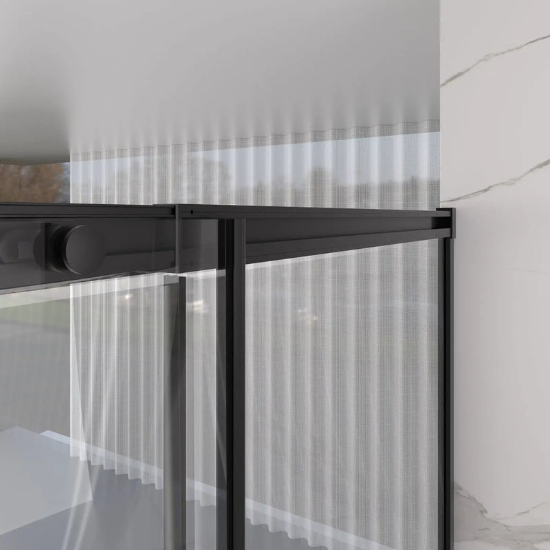 56-60" W x 74" H Semi-Frameless Sliding Shower Door by HouseOfZazla